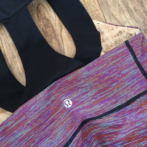 Lululemon striped pink Scoop neck tank 4 - Picture 5 of 5